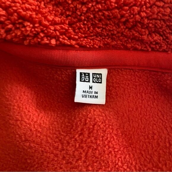 Uniqlo Full Zip Sherpa Fleece Jacket Size Medium - Picture 5 of 5